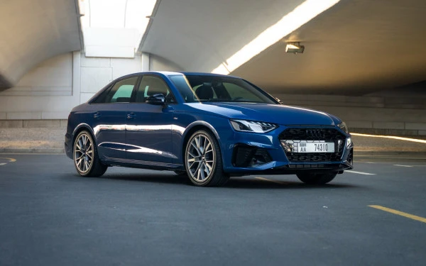  Blue Audi A4 Photo 