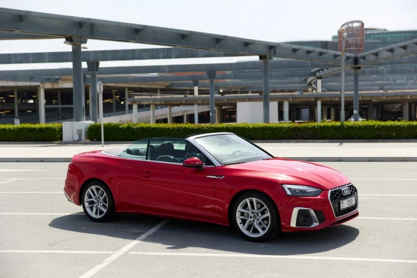  Red Audi A5 Cabrio Photo 