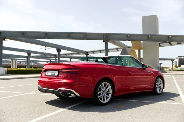  Red Audi A5 Cabrio Photo 